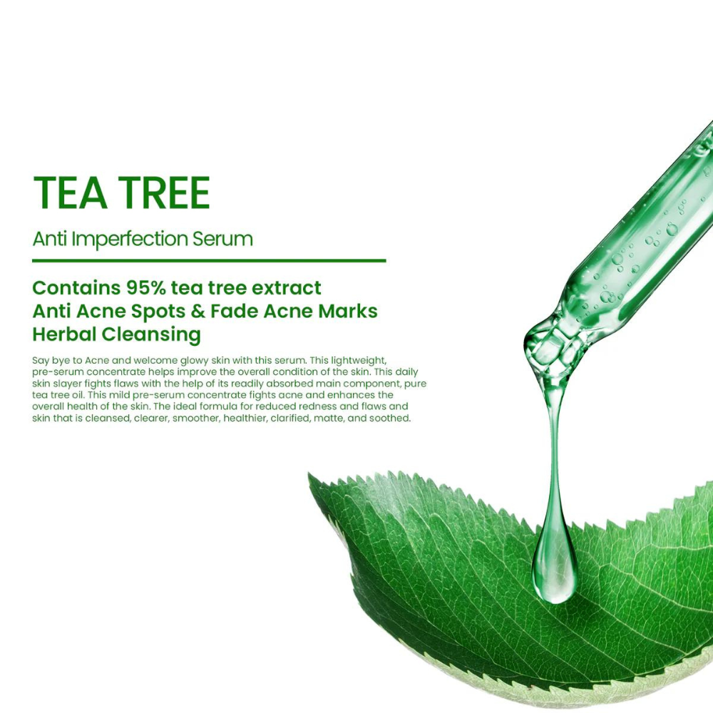 Rivaj Tea Tree Face Serum 30ml – Fights Acne & Reduces Redness