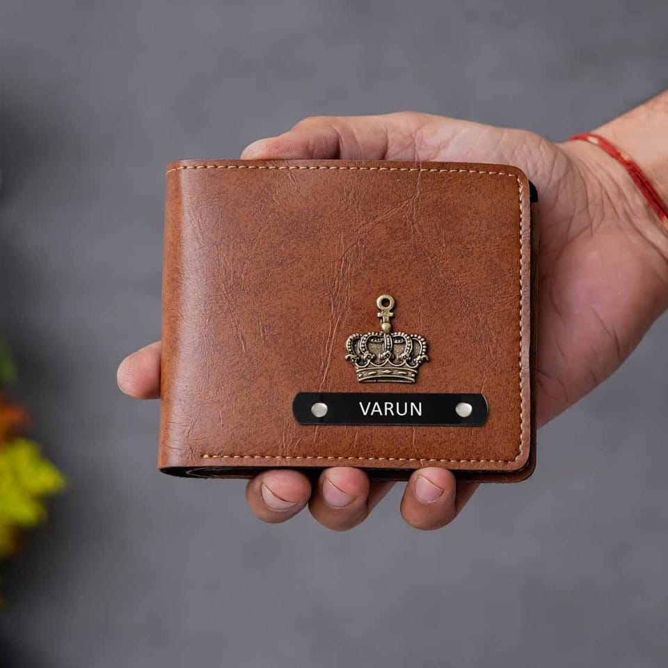 Customized Leather Printed Name Wallet